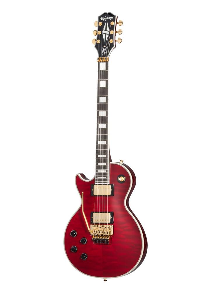 Epiphone /Alex Lifeson Les Paul Custom Axcess Quilt Ruby LH Left Handed [Left-Handed]