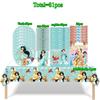 Aladdin Jasmine Princess Girls Birthday Party Decor Kit Disposable Tableware Plates Cups Napkins Tablecloth Balloon Party Favors