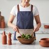 Detachable Towel Apron Waterproof Oil-Proof Fabric Thickened Kitchen Apron with Cross-Back Straps Breathable Adjustable