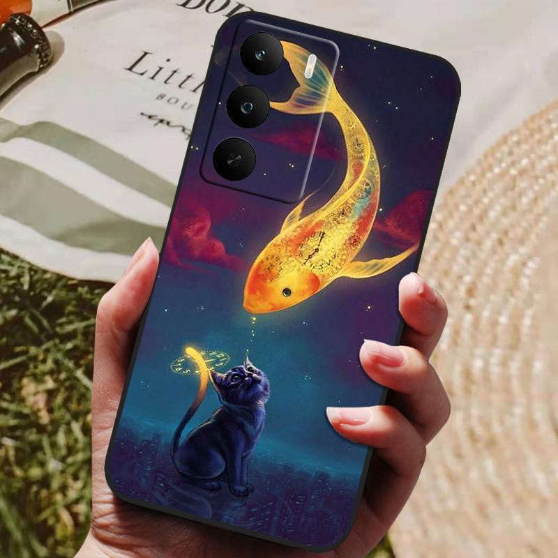 For OPPO Realme C71 Case Soft Silicone Luxury Shockproof Cover for Realme C73 TPU Coque Cute Cat Funda Shell RealmeC71 4G Global