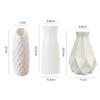 Plastic Nordic Style Vase Imitation Ceramic Desktop Ornament Flower Pot Decoration  Living Room
