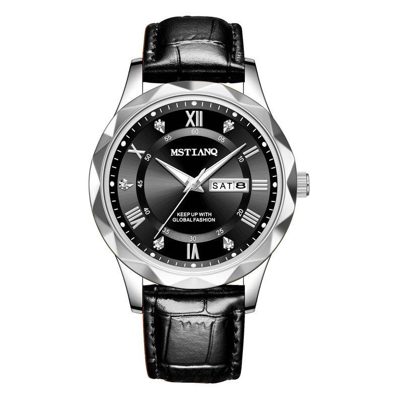 Belt Men S Watch Men S Fashion Double Calendar Quartz Watch Counter Same