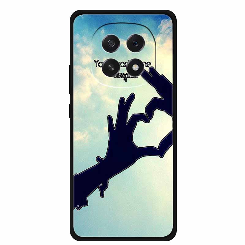 For Oppo A5 5G Phone Case 3D Relief Emboss Flowers Back Cover Black TPU Silicone Soft Case For Oppo A 5 PKQ110 Cases 6.7" Fundas