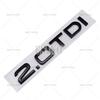 ABAB1 3D 1.6 1.9 2.0 3.0 4.0 TDI Car Trunk ABS Badge Emblem For Car Rear Tailgate Adhesive Badge Sticker for A4 A5 A6 A7 A8 Q3 Q5 Q7