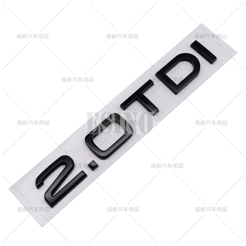 ABAB1 3D 1.6 1.9 2.0 3.0 4.0 TDI Car Trunk ABS Badge Emblem For Car Rear Tailgate Adhesive Badge Sticker for A4 A5 A6 A7 A8 Q3 Q5 Q7