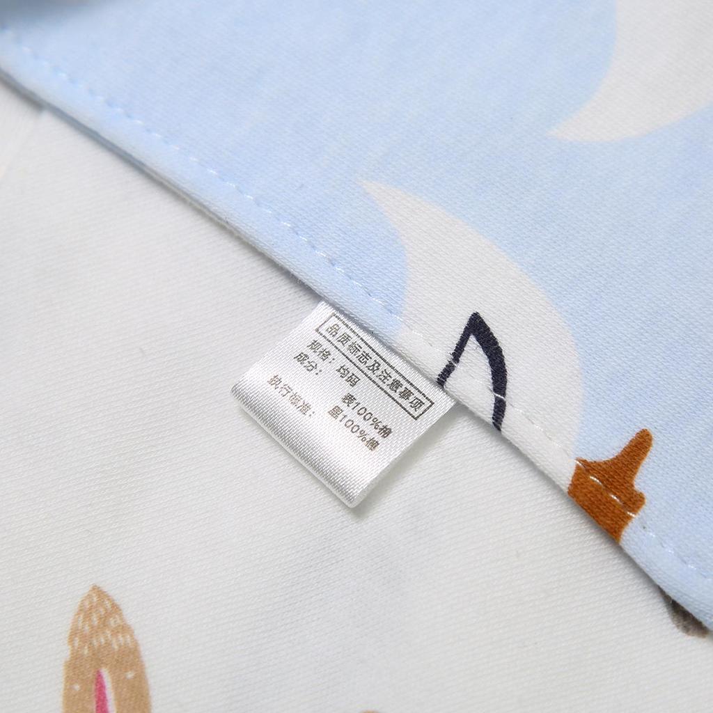Pure Cotton Baby Triangle Bibs & Scarves for Boys and Girls