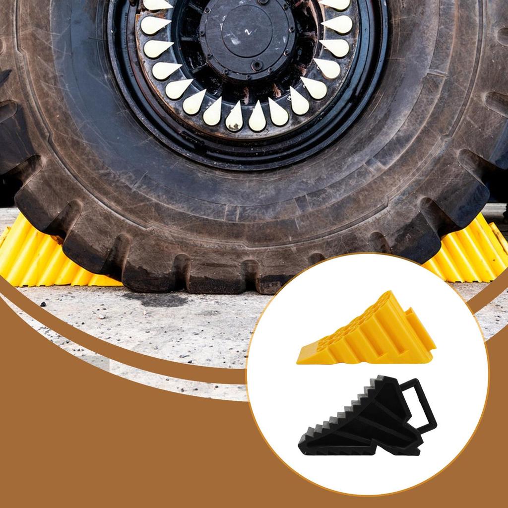 Wheel Chock Accessory Portable Versatile Tool Anti Slip Lightweight Tire Wedge Wheel Stabilizer Stopping Device Parking Chock