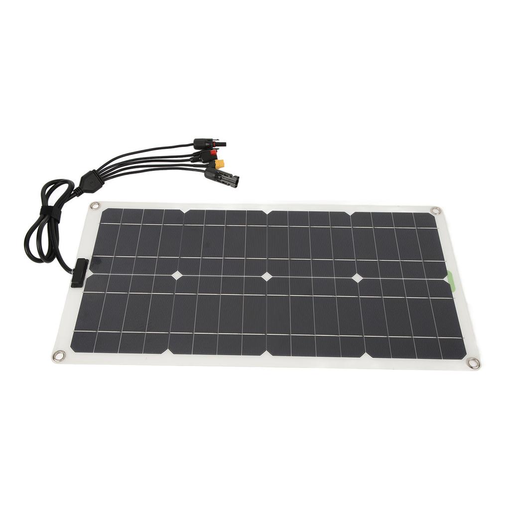 Solární panel s regulátorem, monokrystalický, 250W, duální USB port, nabíjení 12V, 24V, 48V, vysoká konverze