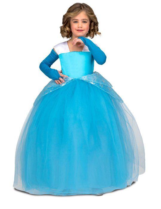 Déguisement Princesse Élégante Bleue Fille - Conte de Fées - NO NAME - Princesse - Polyester - Normes UE