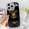 LZ13 Death Prayer Grim Reaper Skull Soft Phone Case for Samsung S24 Ultra S23 Plus A16 A54 A34 A06 Infinix Hot 40 30i Lens Protection Shockproof Cover