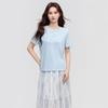 INMAN Women's Letter Embroidered Short Sleeve T-Shirt