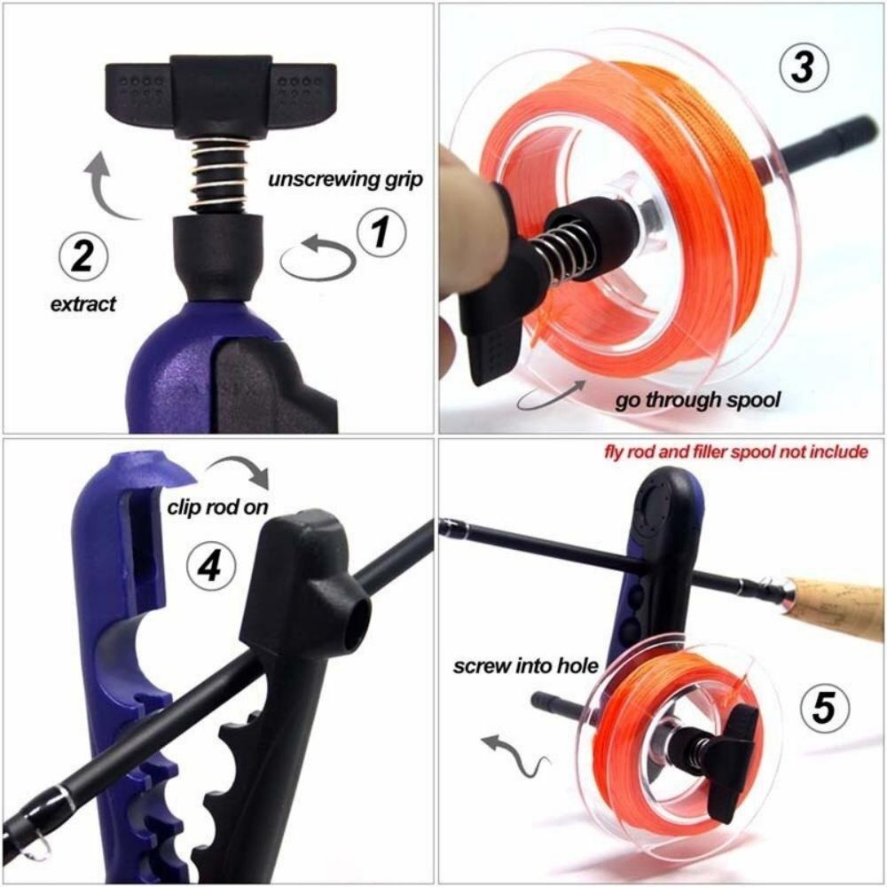 Fishing Tools Portable Fishing Line Winder Reel Line Spooler Machine Spinning