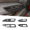 Carbon Fiber Car Window Lock Lift Panel Cover For GMC-CANYON Chevy Colorado 14+