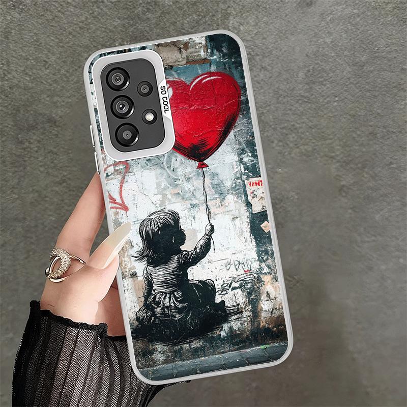 B-Banksy Art Graffiti Artist Soft Phone Case for Samsung A17 A16 A15 A14 A13 A57 A56 A55 A54 A53 A37 A36 A35 A34 A33 A26 A25 A24