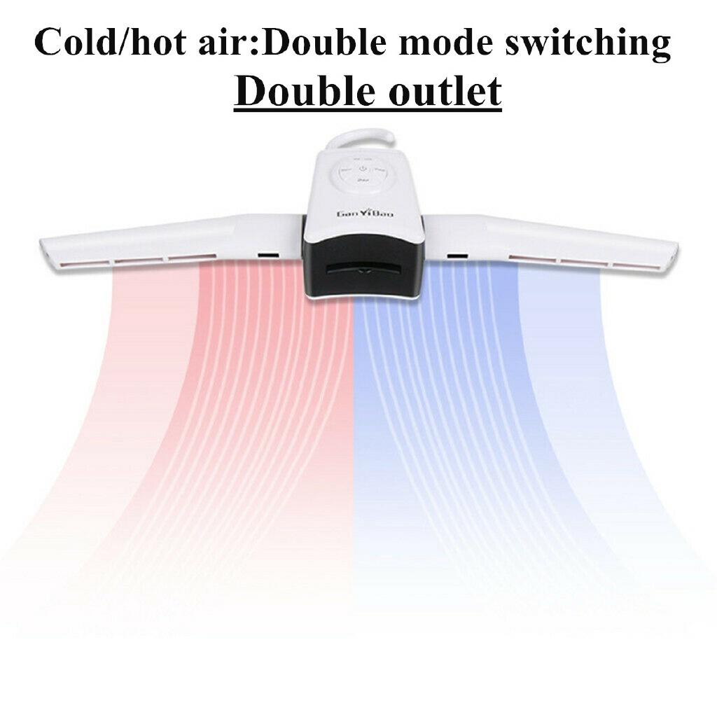 Portable Clothes Hangers Electric Clothes Dryer Smart Shoes Dryer Rack Hot&Cold Dual-use Home Travel Rack Hangers US/EU