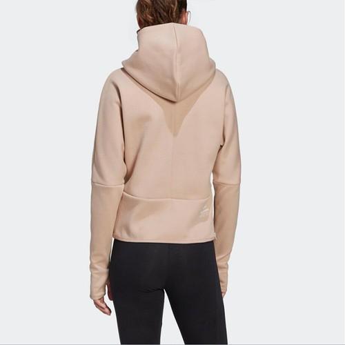 Adidas Sporty Long-sleeve Hooded Jacket for Women, Pink