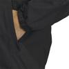 Adidas Denim-Look Reguläre Passform Stretch Gewebtes Kapuzen-Trainingsoberteil Schwarz Größe S Herren BXF22/JSY31 (IS5137)
