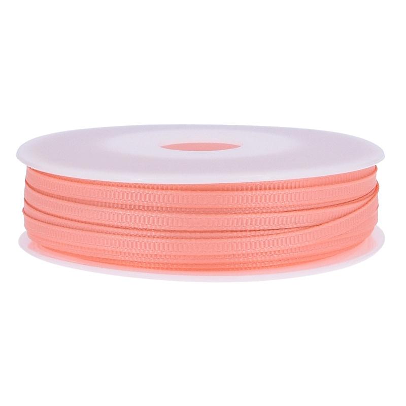 3Mm Double-sided Threaded Ribbon Handmade DIY Hair Accessories Bow Underwear Accessories Webbing Packaging Ribbed Ribbon 22 Colors