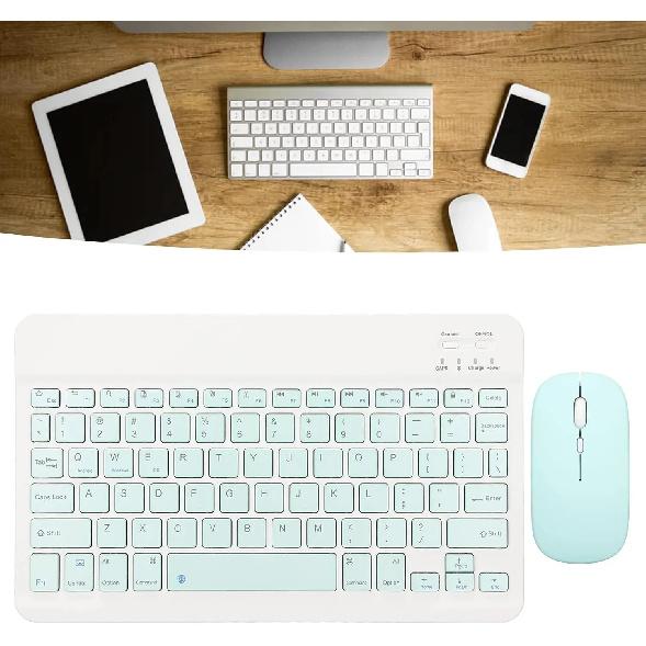 Klavye Mouse 78 Keys Portable Wireless Mini Bluetooth Keyboard and Mouse Combo for iPad MatePad Tablet