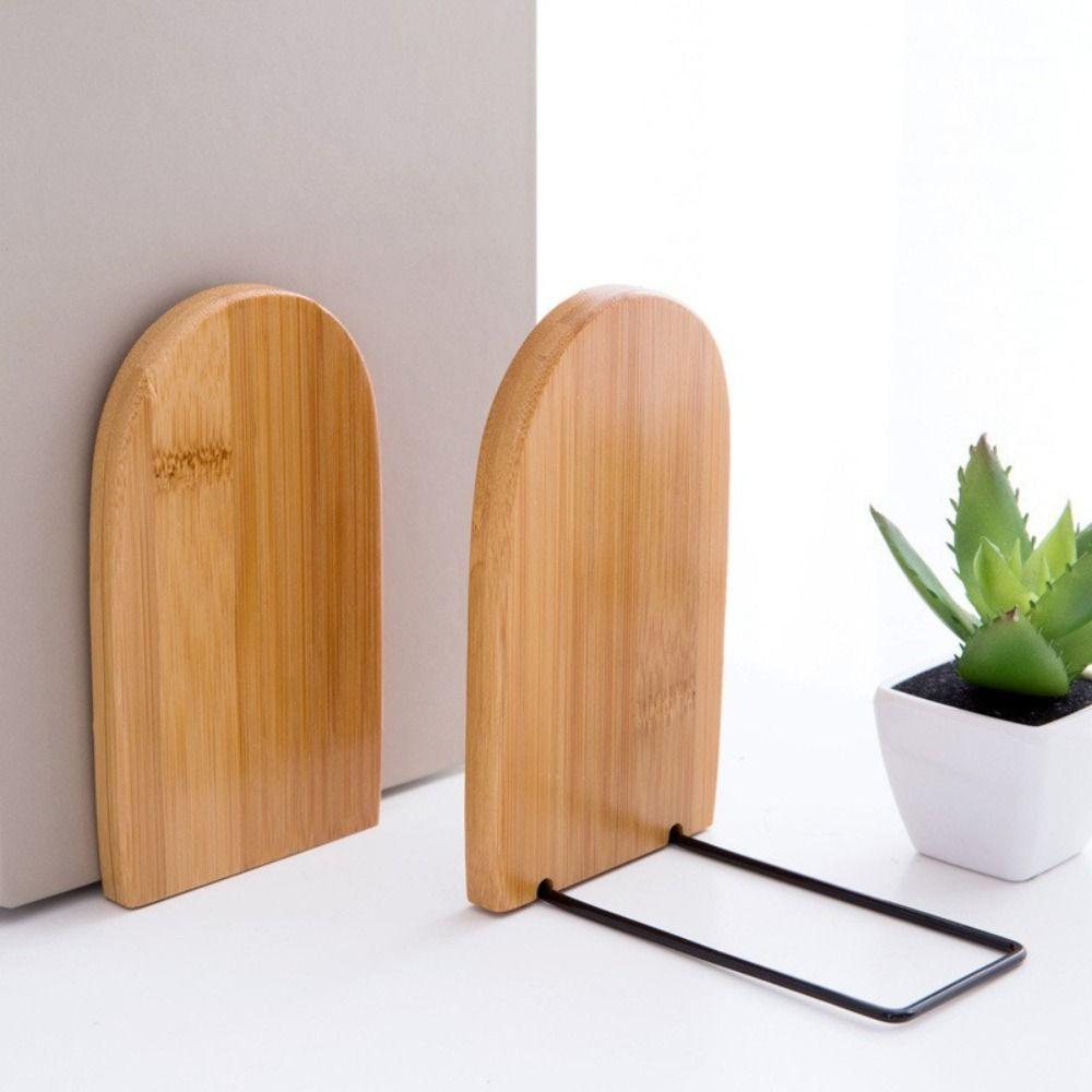Supplies School Desk Storage Student Stationary Book Stand Book Holder Wood Bookend Bookshelf