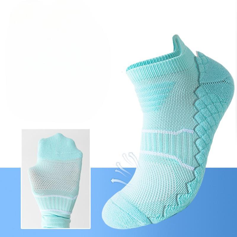Men's and Women's Sports Socks, Outdoor Running Socks, Short Tubes, Towel Soles, Shock-absorbing and Anti-slip Couple Basketball Socks