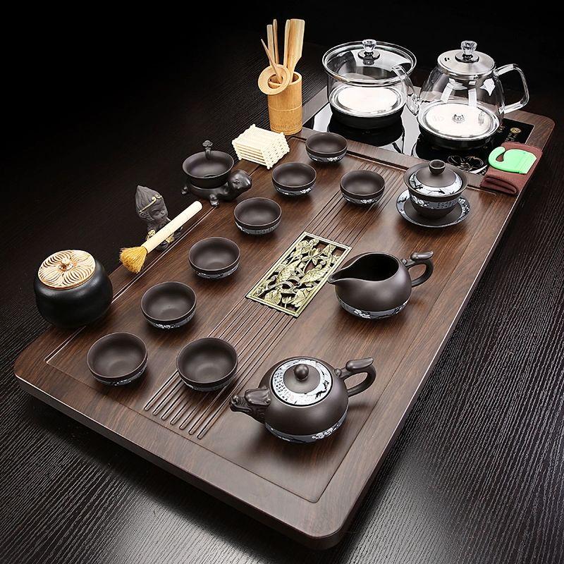 Jiakangming Automatic Tea Tray with Integrated Kettle Tea Set