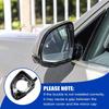 FZJDSD 51167327911 Mirror Housing Frame Trim 1Pc Left Side Compatible With BMW X3 X4 X5 X6 2014-2019 Black Side Mirror Shells Cover Cap