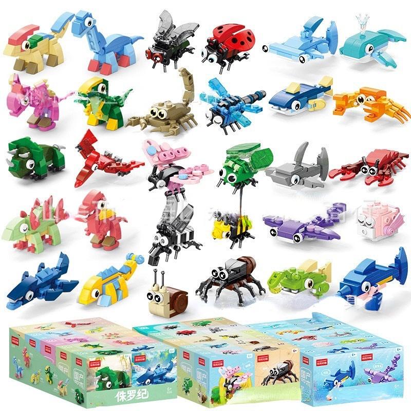 Esperto Creativo Mini Insetti Modello Animale Blocco Costruttivo Mattoncini Farfalla Modello Educativo Kit 10 in 1 Giocattolo Regalo di Compleanno per Bambini
