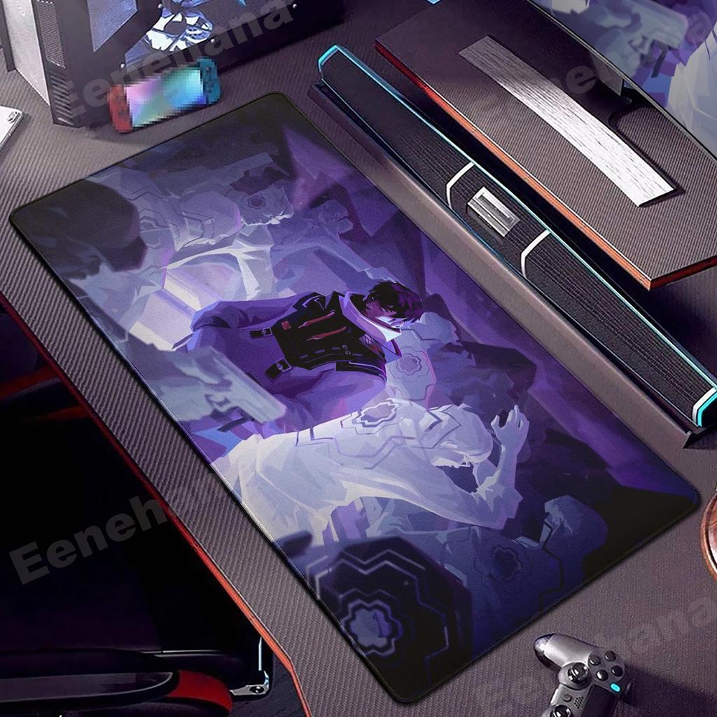 Valorant Mousepad PC Gamer Cabinet Pads Laptop Gamer Table Mousemat Anime Mat Gaming Mouse Pads Gamers Accessories 90*40CM