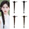 Hair Stick Claw Clip Ponytail Wig Hanfu Hairpin Twist Braid Wig New Chinese Style Wig  for Women
