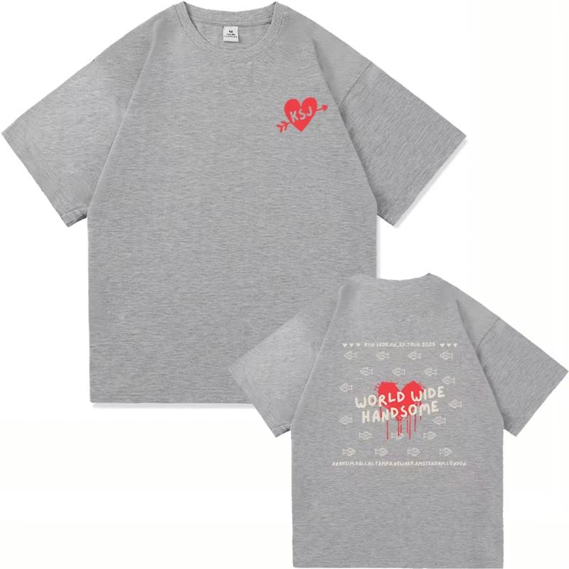 2025 Concert RUNSEOKJIN with The Same T Shirt Worldwide Handsome Love Men Women Clothing Harajuku High Quality Cotton Tshirts