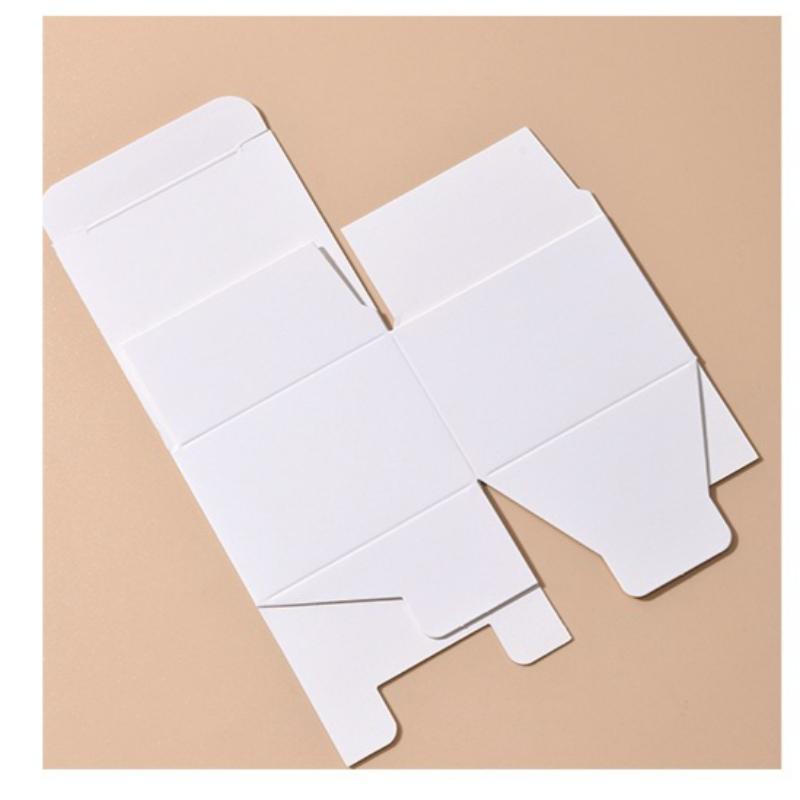 350g White Cardboard Packaging Box Universal Square Flat Box Empty Case for Perfume Gifts Multiple Purposes Easy To Fold Handmade Gift Cosmetic Boxes