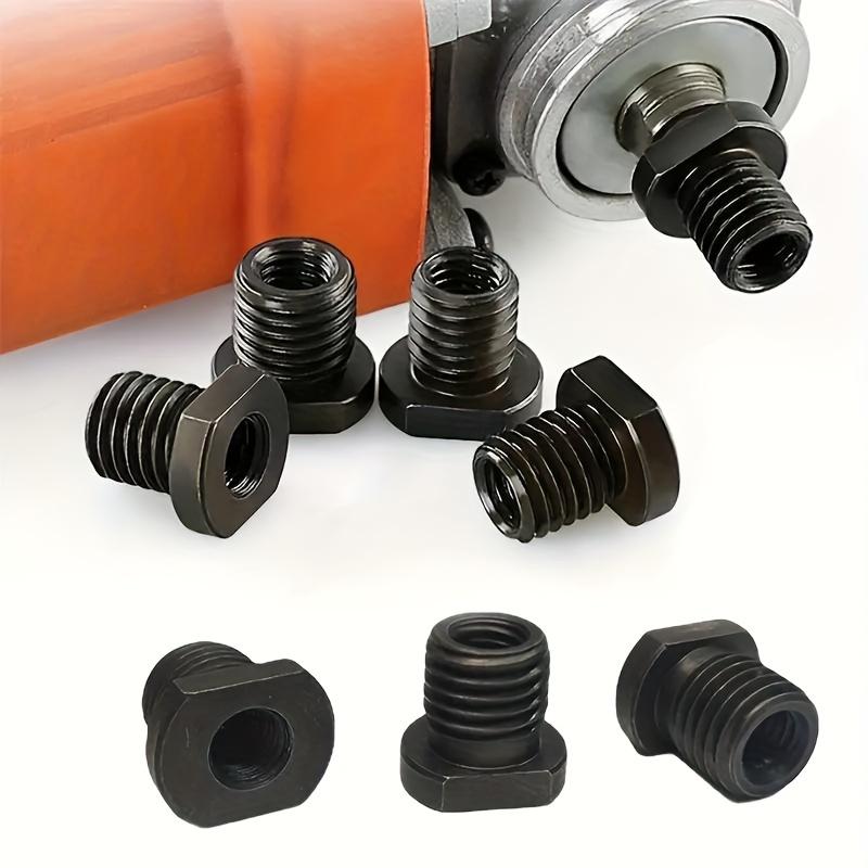 Winkelschleifer Aufsatzadapter,M10 auf M14/M16,Schwarz Schnellwechsel Polierer Schnittstellenverbinder Praktischer Gewindeadapter