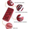 Johnature Portafoglio da donna in pelle genuie alla moda Rfid antifurto morbida pelle bovina portafoglio a mano lunga porta carte porta carte
