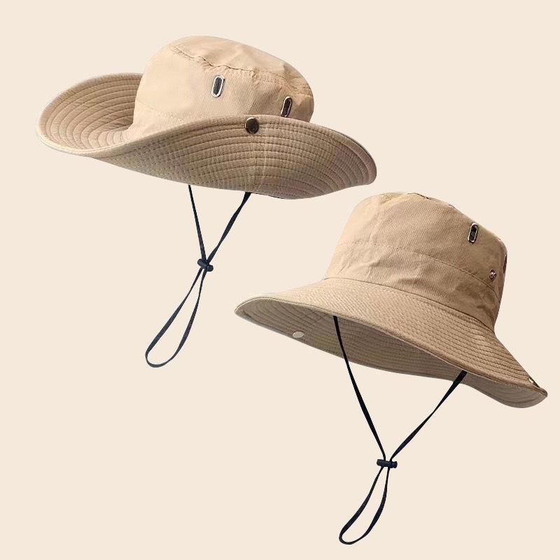 Men Sun Hat Wide Brim UV Protection Safari Hiking Camping Bucket Hats Fishing Fisherman Hat