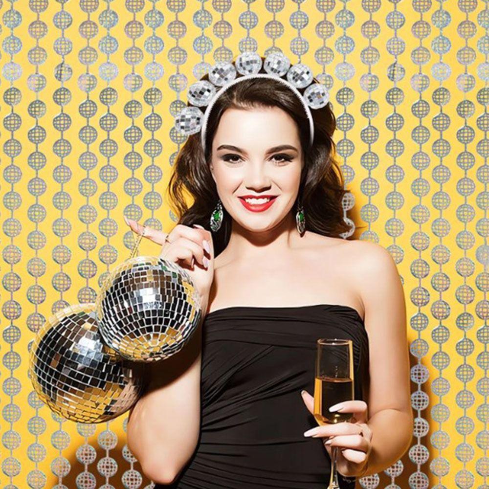 Mirror Ball Mirrorball Hair Hoop Vintag Party Costume Headpiece Disco Party