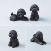 Resin Crafts Mini Animal Ornament Simulation Dog Action Figures Poodle Dog Figures  Birthday Gift