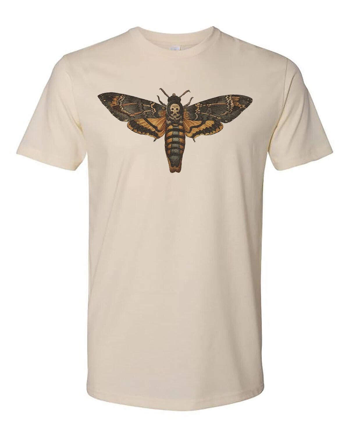 Cottage Cult Clothing T Shirt Cotton Goth Witch Occult Victorian Death Head Moth L