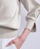 Yours BFXU1764 Collared Puff Sleeve Size Gray Women's Knit, M,