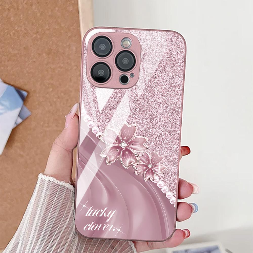 

Tempered Glass Phone Case For iPhone 17 Pro Max Case iPhone 13 16 15 11 12 14 Pro Max 16E 17 Air XR SE 7 8 Plus Shockproof Cover iPhone 15 Pro Max