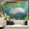 Totoro Miyazaki Hayao Cartoon Healing Anime Background Cloth Hanging Cloth Ins Bedroom Dormitory Living Room Decoration Tapestry