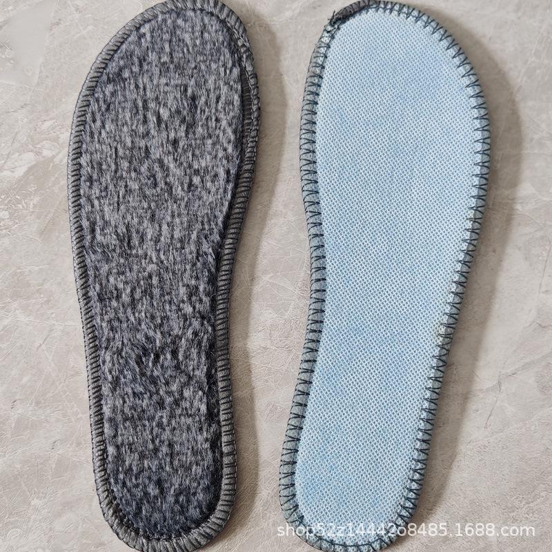 

Женские зимние стельки с флисовой подкладкой, очень толстым искусственным кроличьим мехом и удобным хлопком для мужчин и женщин 39-40