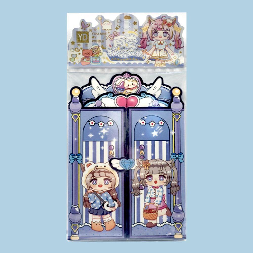 DIY Toy Princess Change Clothes Stickers Quiet Book Busy Book Change Sticker  Children Adult