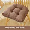 Seat Dining Chair Cushion Imitation Cotton and Linen Four Seasons Long Sitting Fart Cushion Restaurant Chair Cushion