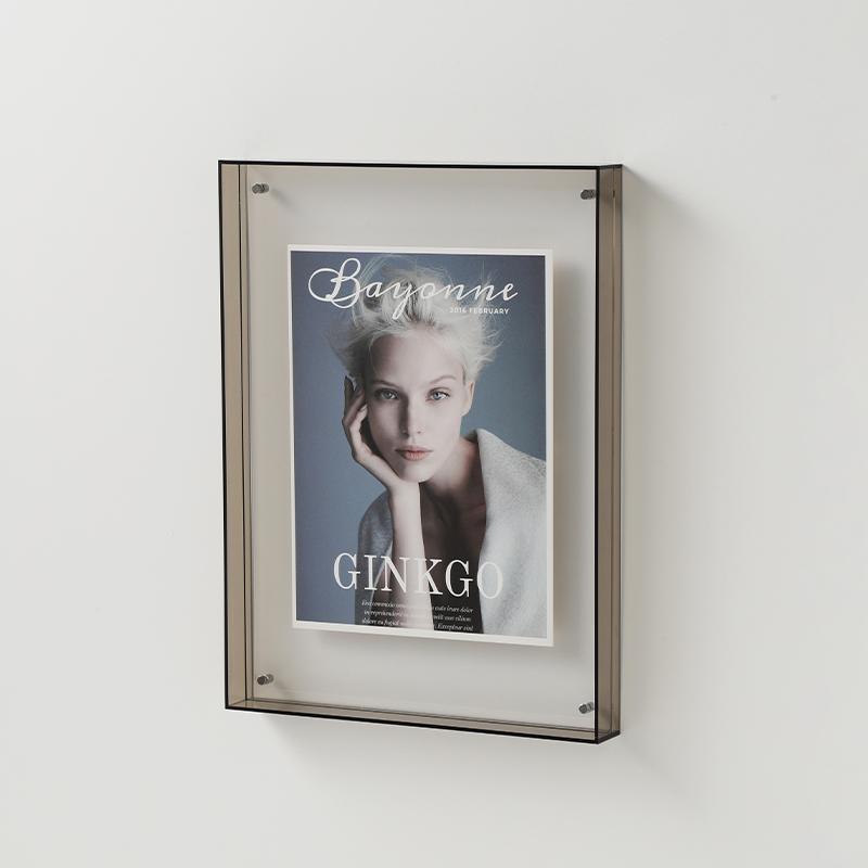 Cornice per Foto Acrilica Plastica Rettangolare Vuota Porta Cornice per Foto Custodia a Due Lati Trasparente Struttura per Disegno Decorazioni per la Casa