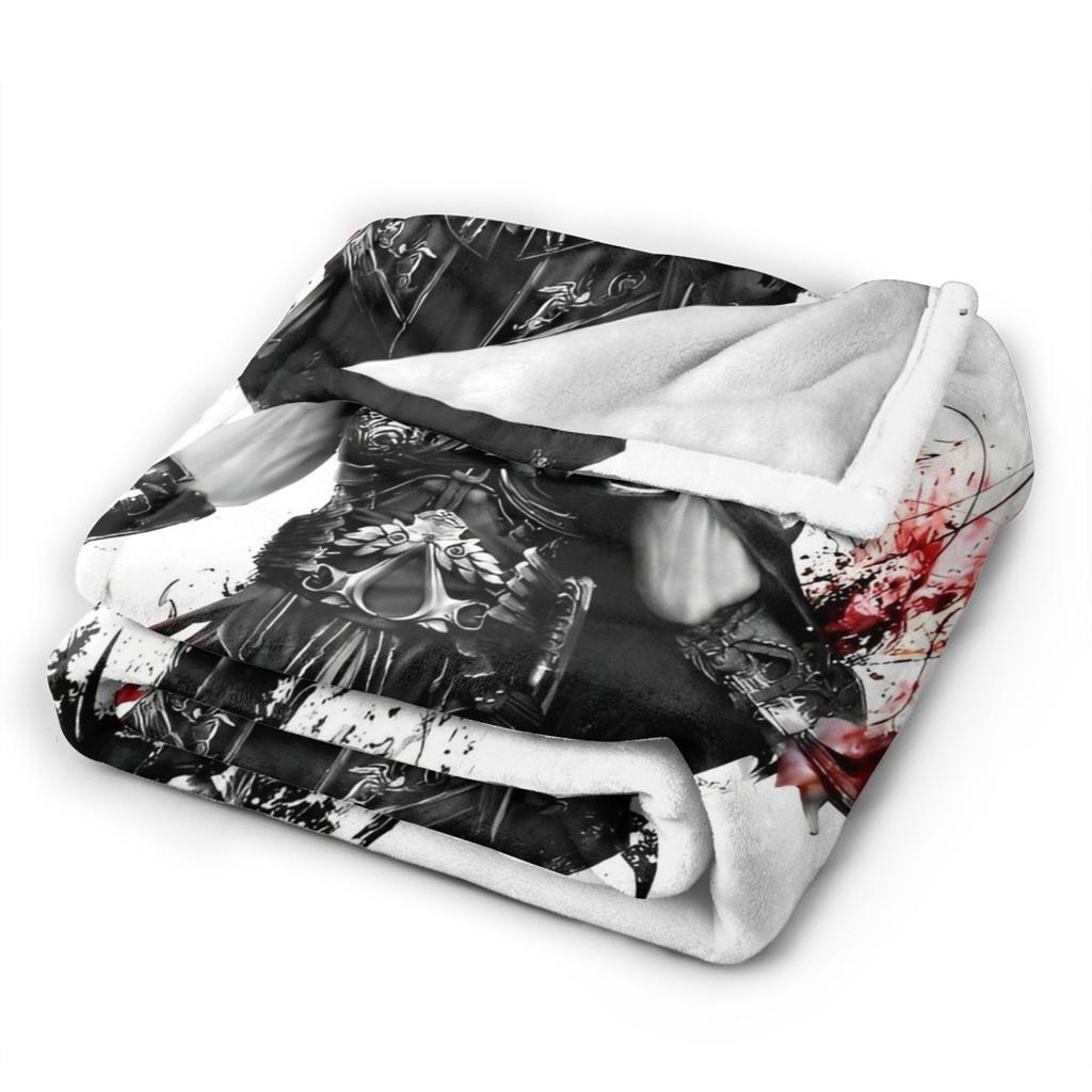 A-Assassins C-Creeds Blanket Cover Velvet Lightweight Thin Throw Blankets for Car Sofa Couch Bed Rug