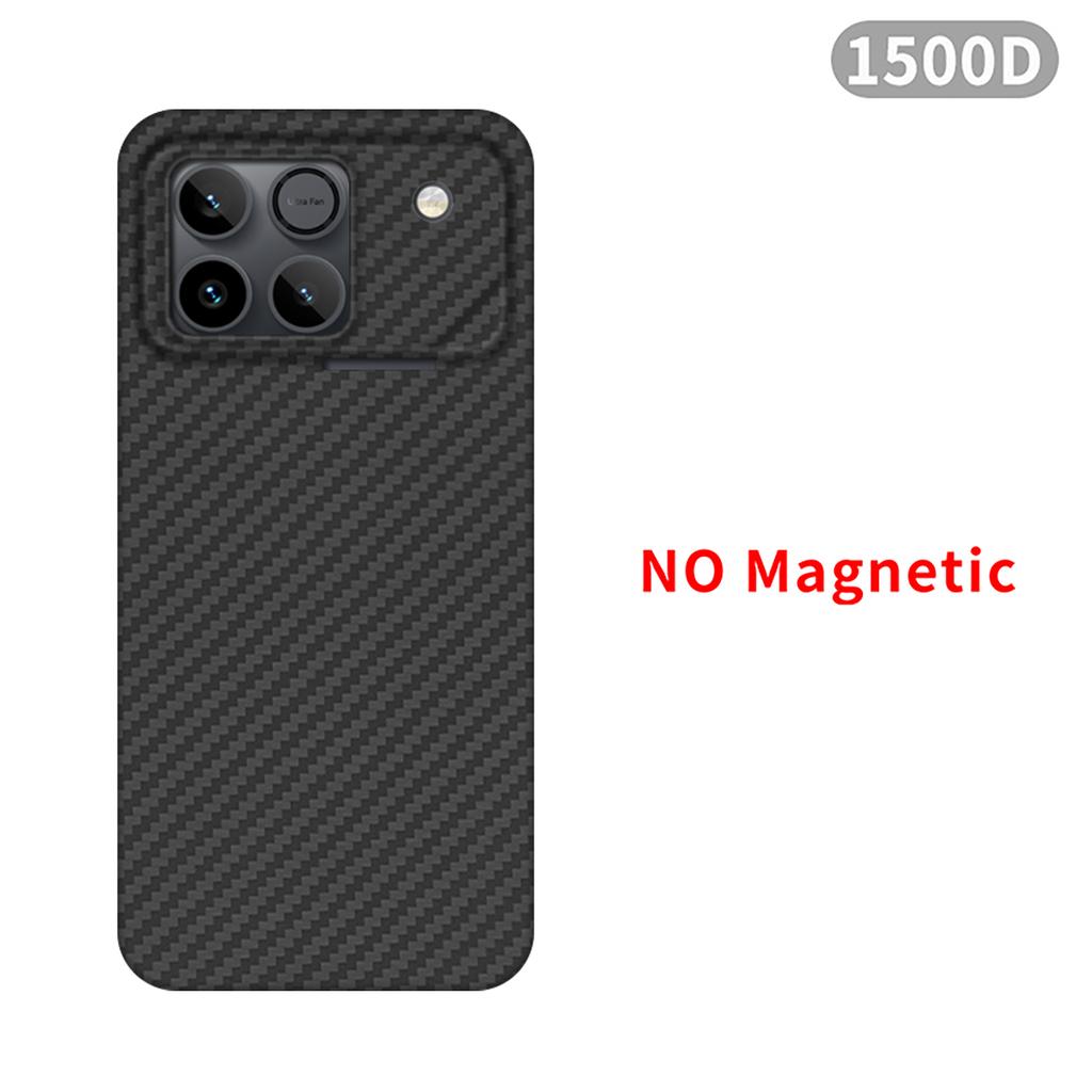 600D Real-thin Carbon Fiber Phone Case for Honor Win/Win RT Case Aramid Fiber Fabric Thinhard Magnetic Black Slim Light Red Case