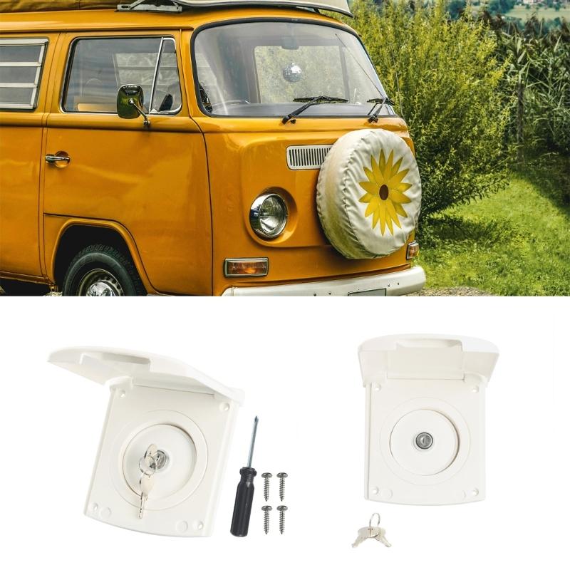 Weather Resistant ABS Travel Trailer Campers Water Filler Lid With Quick Connect Interface And UV Resistant Construction