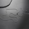 EUEAVAN Basic Snake Chain Necklace For Woman Men Stainless Steel 80cm Adjustable Chains Jewelry Accessories Gift Wholesale