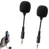 Mirhua Mini Lavalier Omnidirectional Condenser Microphone with Noise Compatible with Smartphones and Ideal for Live and 3.5mm Microphone, 2-Pack,